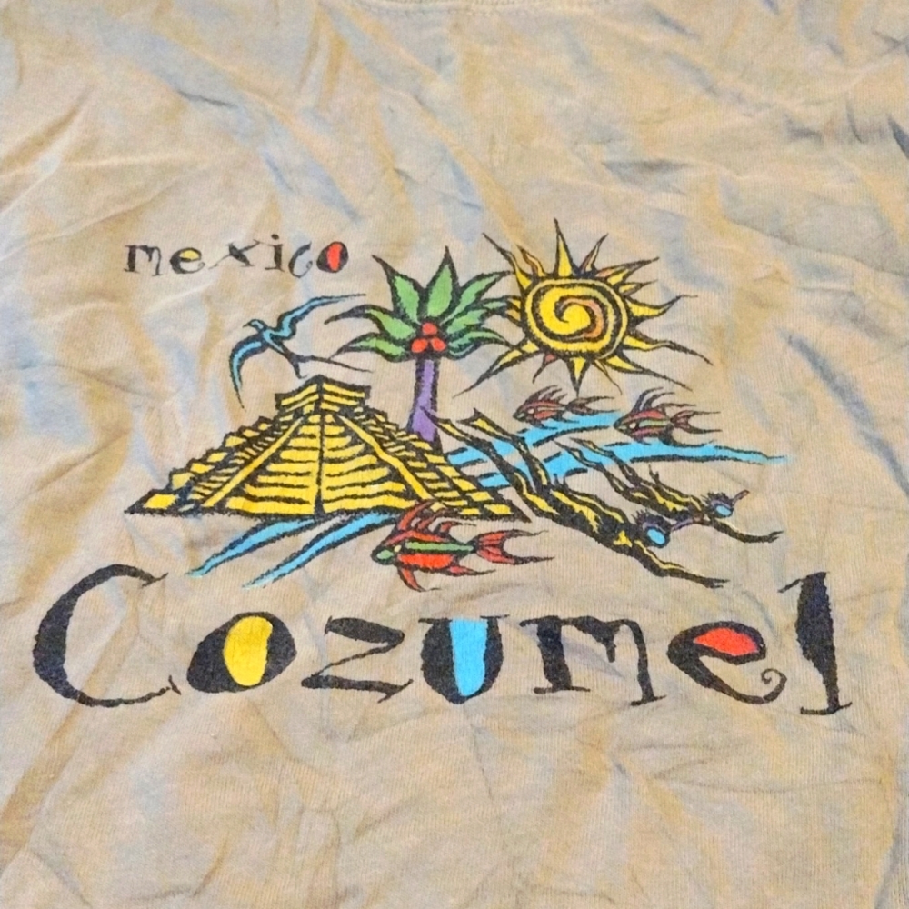 *3/$20 Bundle Deal Closet Clean out Sale* Vintage Cozumel Mexico T-shirt XL